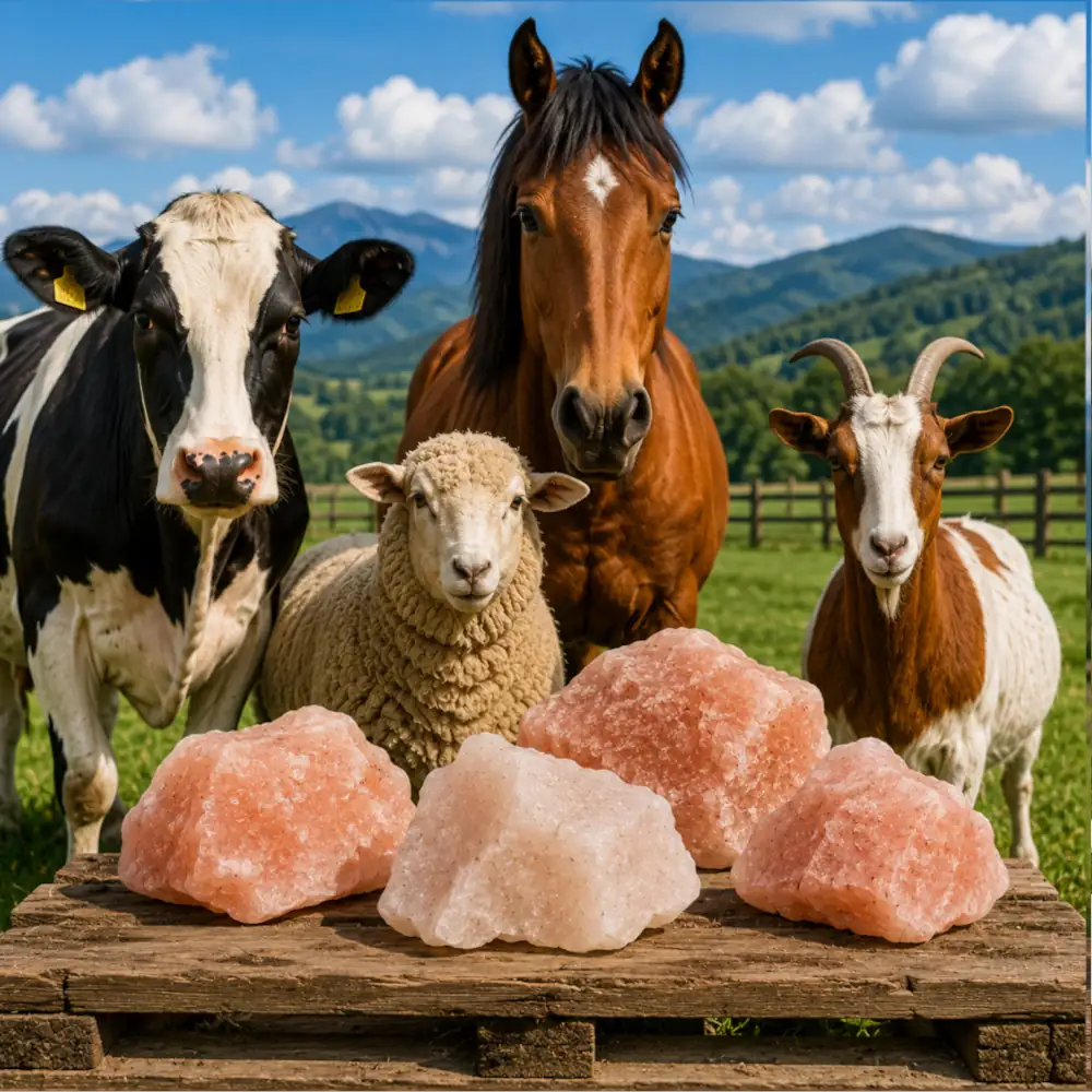 Rocas de sal del Himalaya para animales y ganado Marassina Perú